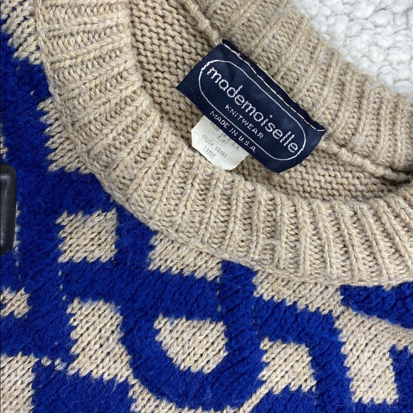 Urban Renewal Fair Isle 80s Sweater Size Large - Picture 3 of 8